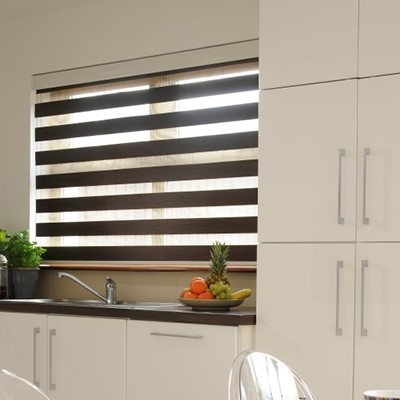 Zebra Roller Blind in kitchen